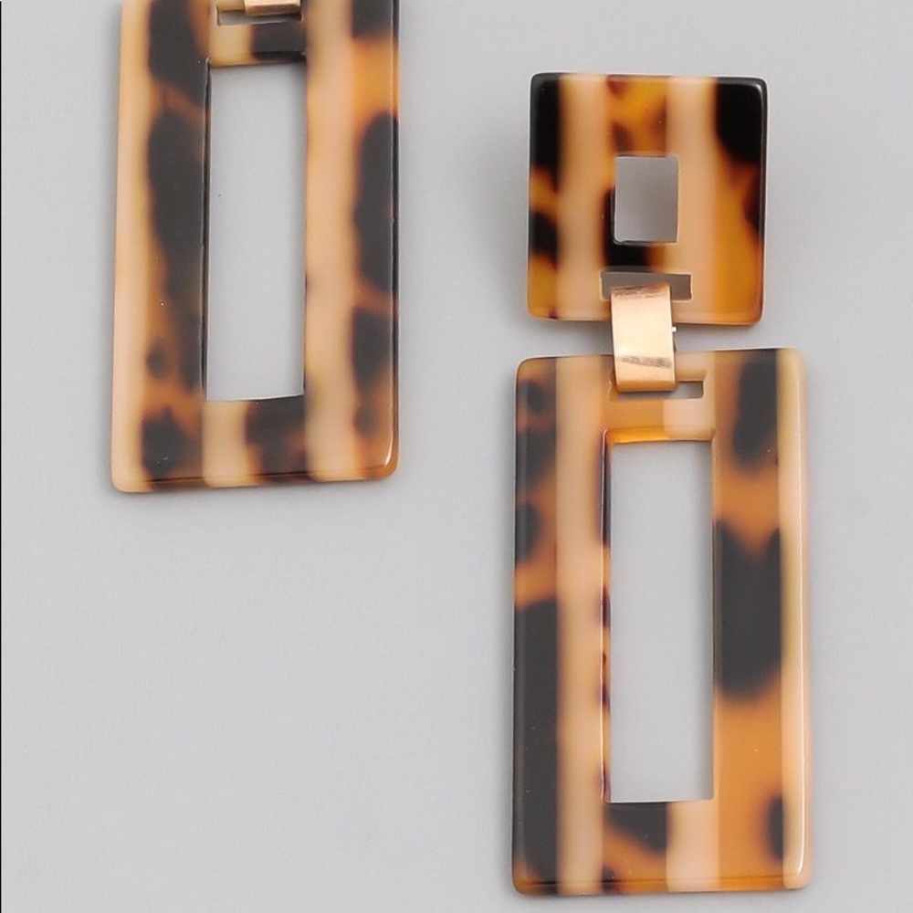 Rectangle Drop Earrings